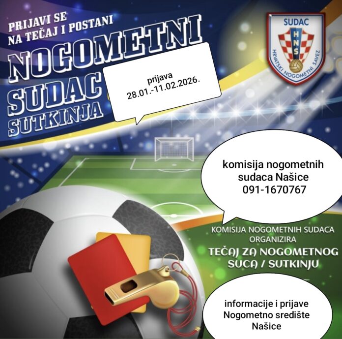 tečaj za nogometnog suca/sutkinju